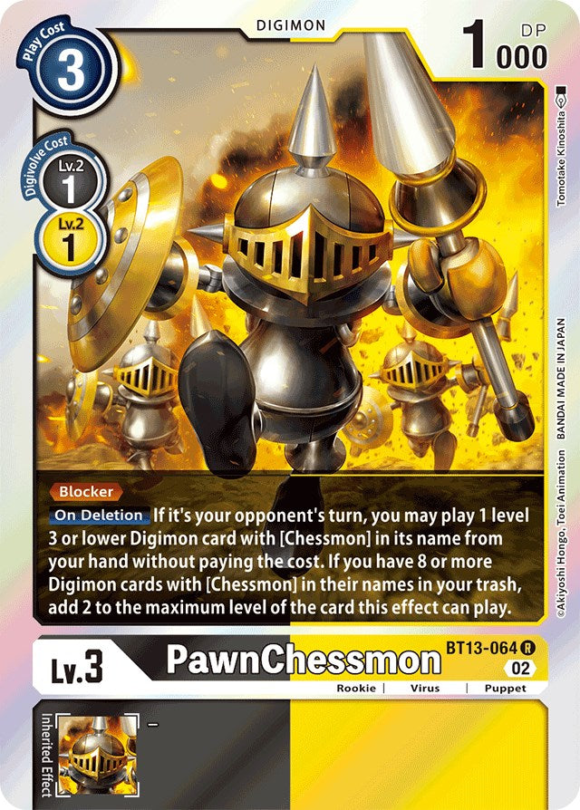 PawnChessmon [BT13-064] [Versus Royal Knights Booster] | Tables and Towers