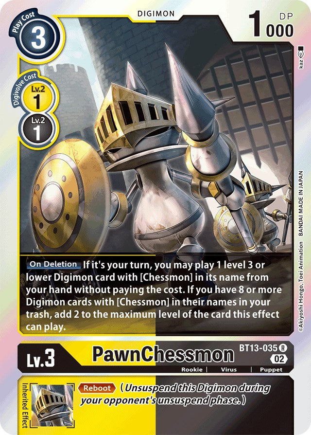 PawnChessmon [BT13-035] [Versus Royal Knights Booster] | Tables and Towers