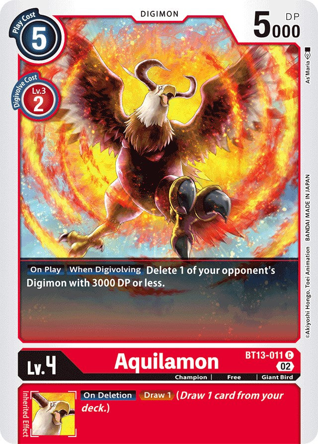 Aquilamon [BT13-011] [Versus Royal Knights Booster] | Tables and Towers