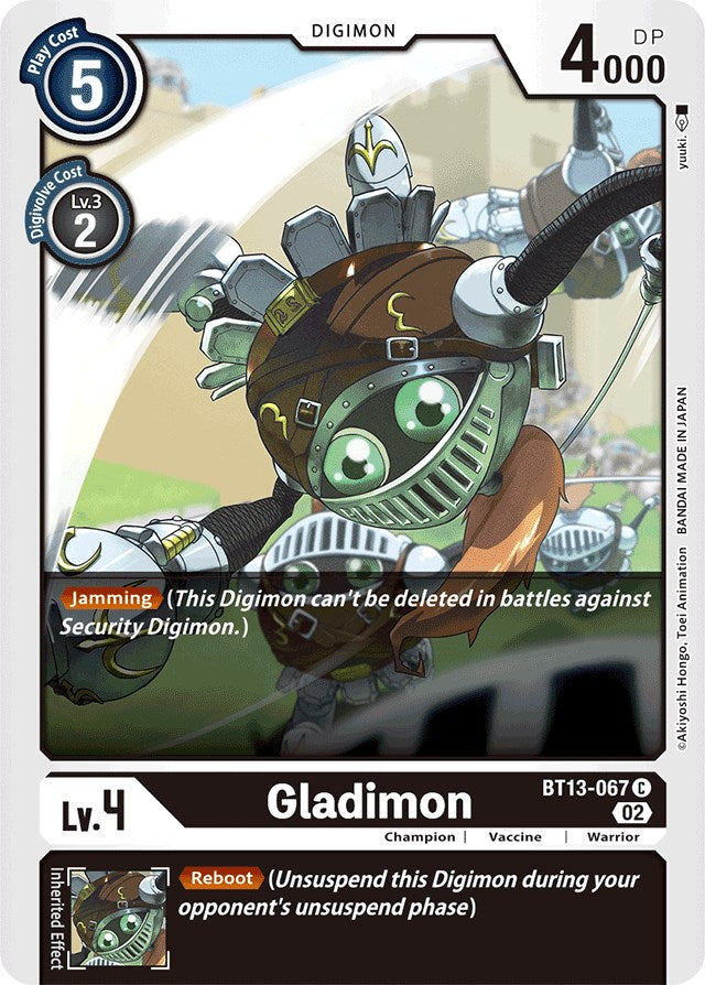 Gladimon [BT13-067] [Versus Royal Knights Booster] | Tables and Towers