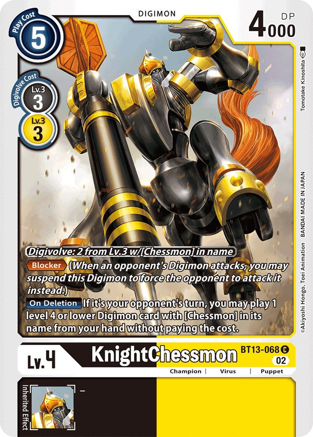 KnightChessmon [BT13-068] [Versus Royal Knights Booster] | Tables and Towers