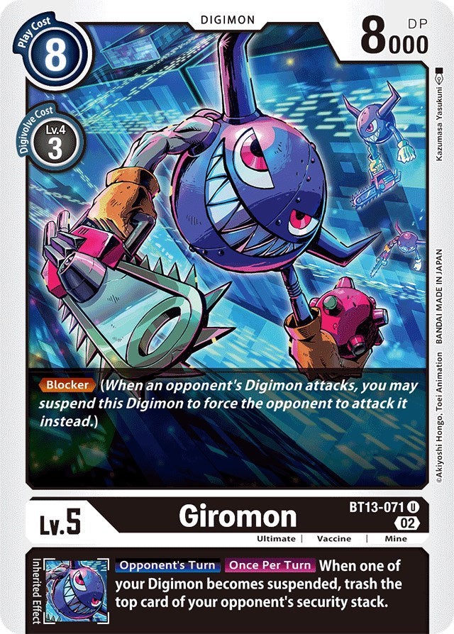 Giromon [BT13-071] [Versus Royal Knights Booster] | Tables and Towers