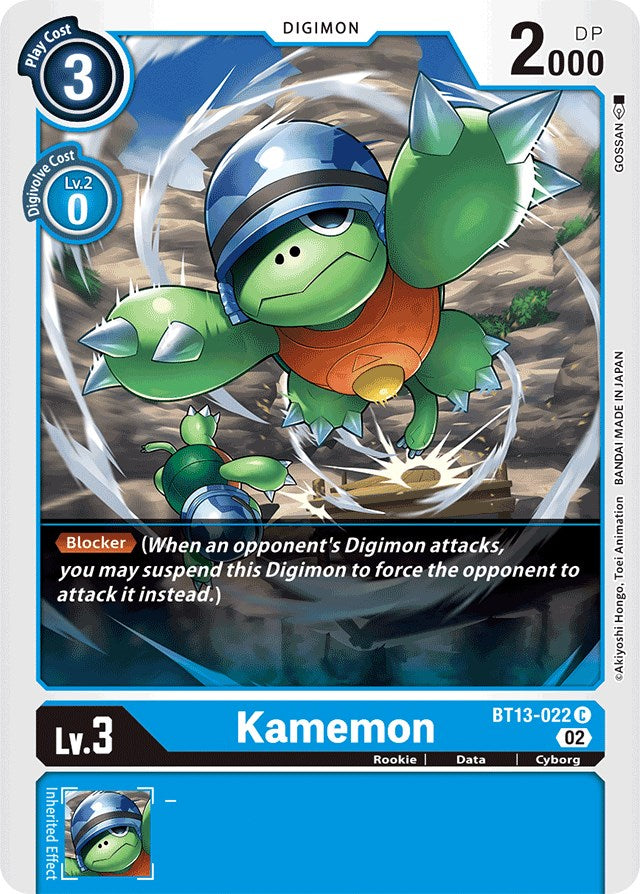 Kamemon [BT13-022] [Versus Royal Knights Booster] | Tables and Towers