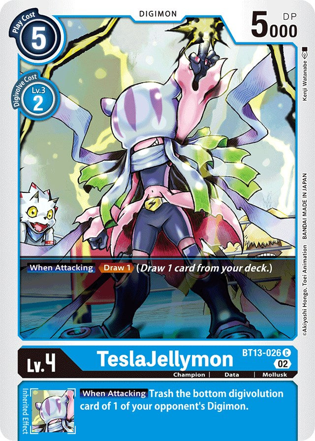 TeslaJellymon [BT13-026] [Versus Royal Knights Booster] | Tables and Towers