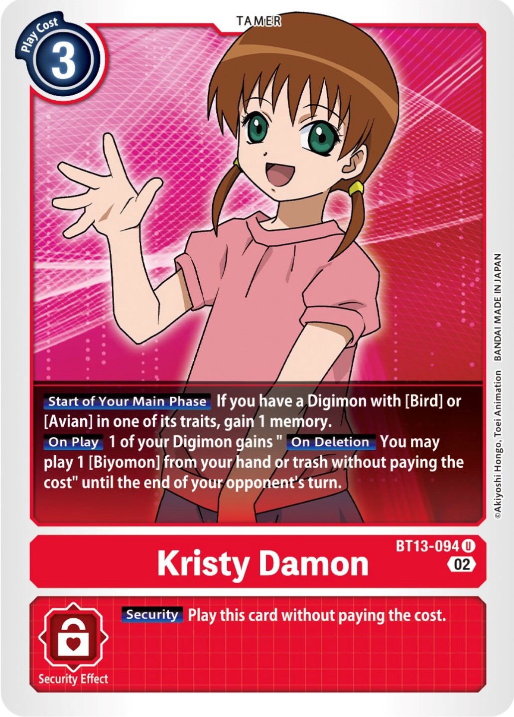 Kristy Damon [BT13-094] [Versus Royal Knights Booster] | Tables and Towers