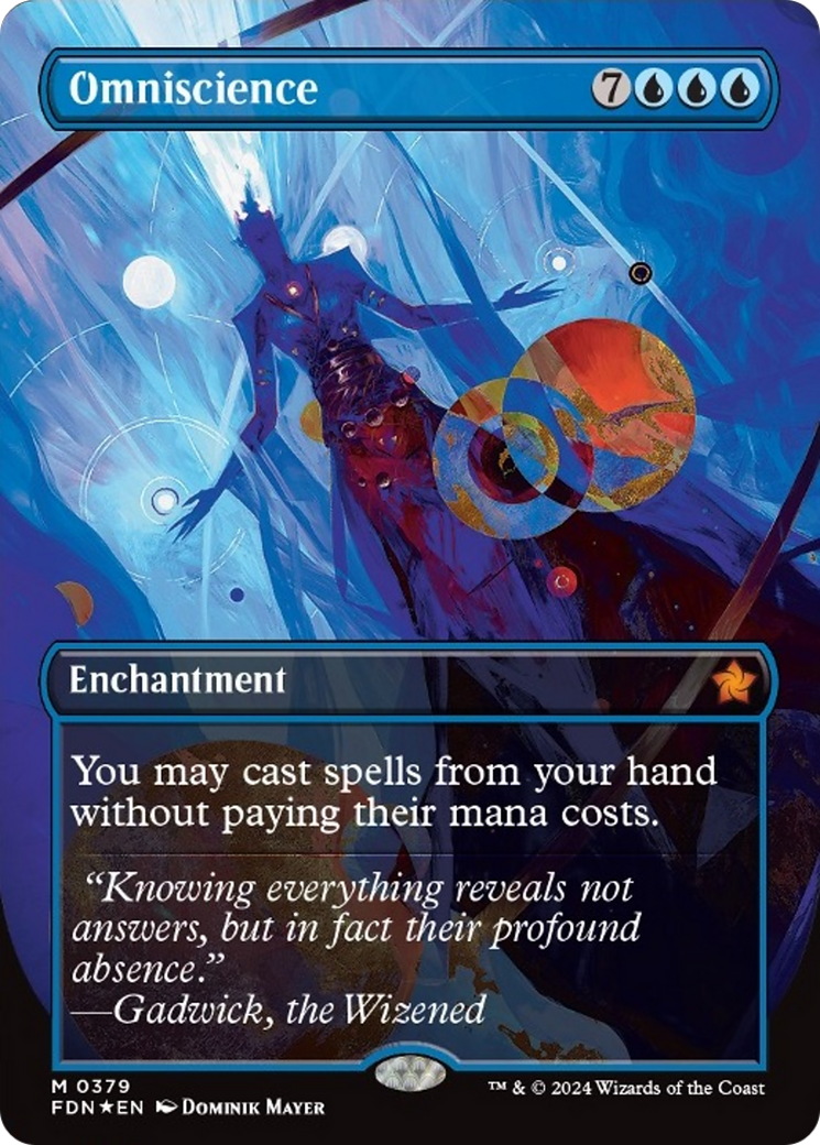 Omniscience (Borderless Mana Foil) [Foundations] | Tables and Towers