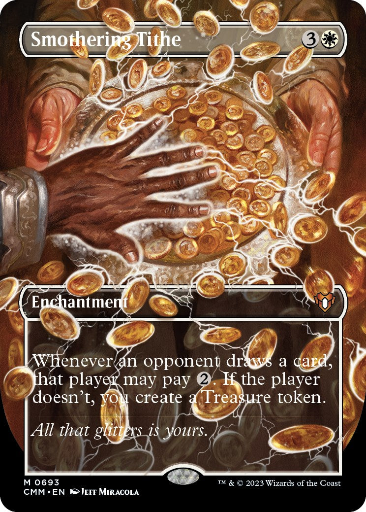 Smothering Tithe (Borderless Alternate Art) [Commander Masters] | Tables and Towers