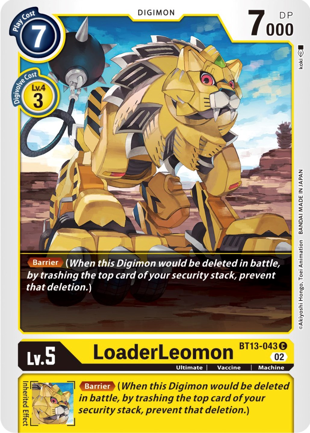 LoaderLeomon [BT13-043] [Versus Royal Knights Booster] | Tables and Towers