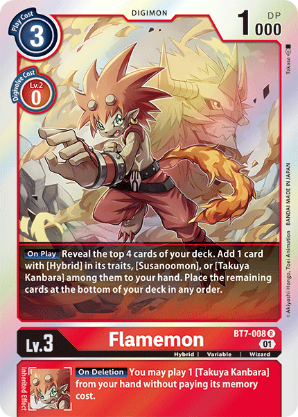 Flamemon [BT7-008] [Next Adventure] | Tables and Towers