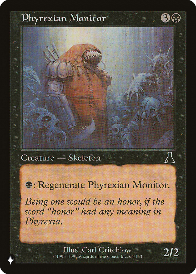 Phyrexian Monitor [The List] | Tables and Towers