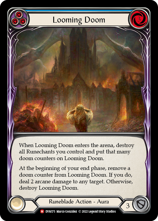 Looming Doom [DYN175] (Dynasty)  Rainbow Foil | Tables and Towers