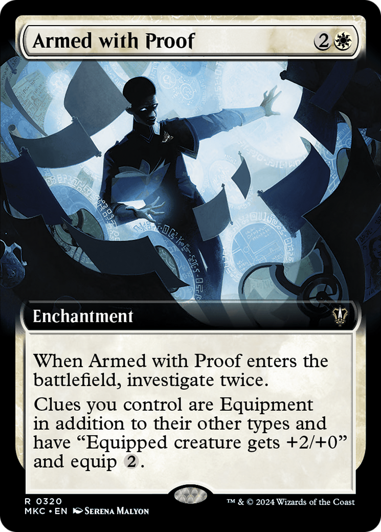 Armed with Proof (Extended Art) [Murders at Karlov Manor Commander] | Tables and Towers