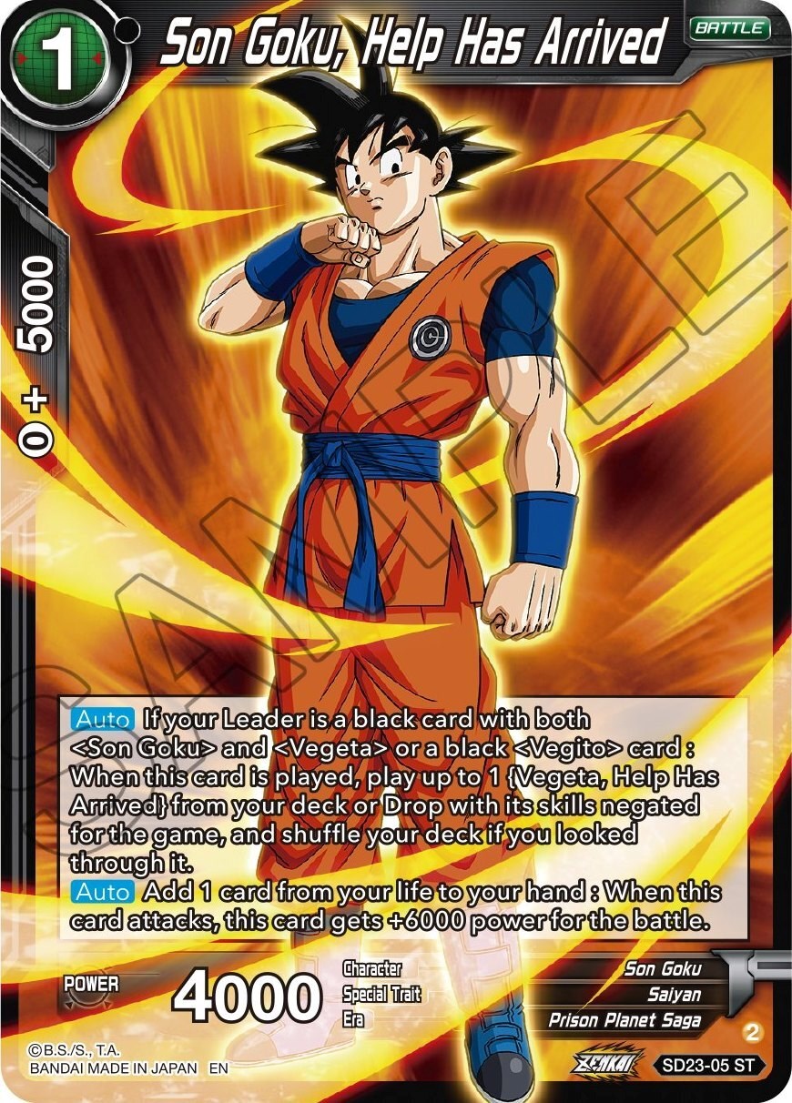 Son Goku, Help Has Arrived (SD23-05) [Critical Blow] | Tables and Towers