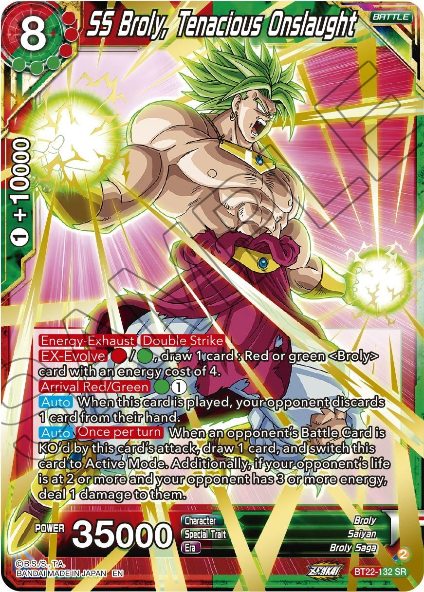 SS Broly, Tenacious Onslaught (BT22-132) [Critical Blow] | Tables and Towers