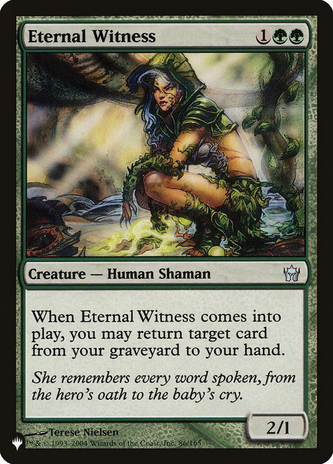 Eternal Witness [The List] | Tables and Towers