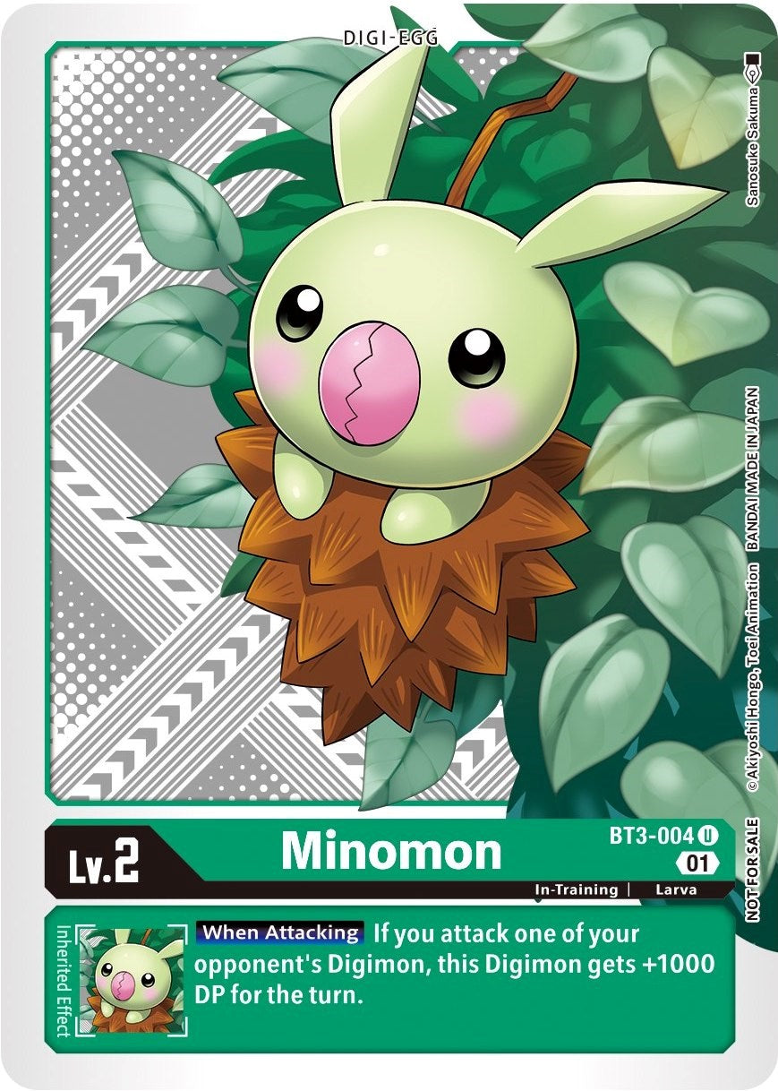 Minomon [BT3-004] (Winner Pack Xros Encounter) [Release Special Booster Promos] | Tables and Towers