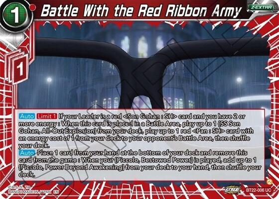 Battle With the Red Ribbon Army (BT22-006) [Critical Blow] | Tables and Towers