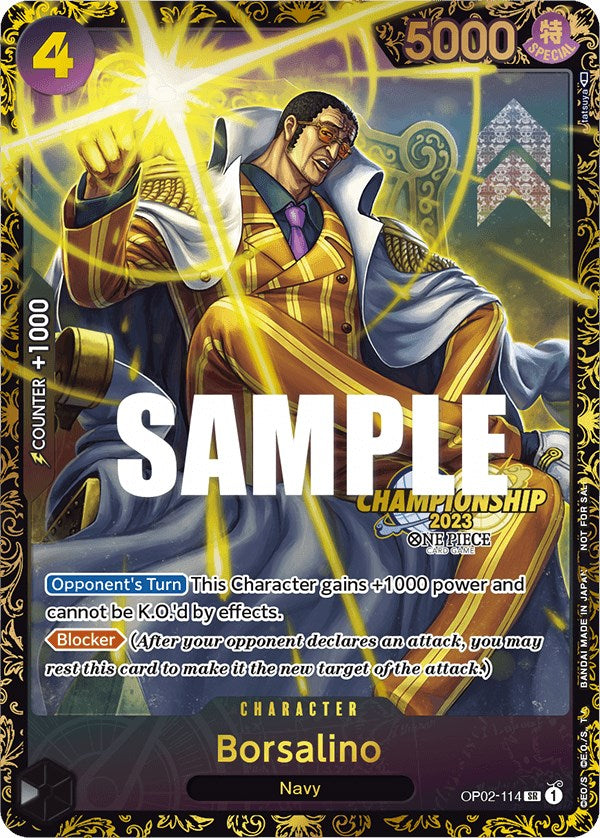 Borsalino (Championship 2023) [One Piece Promotion Cards] | Tables and Towers