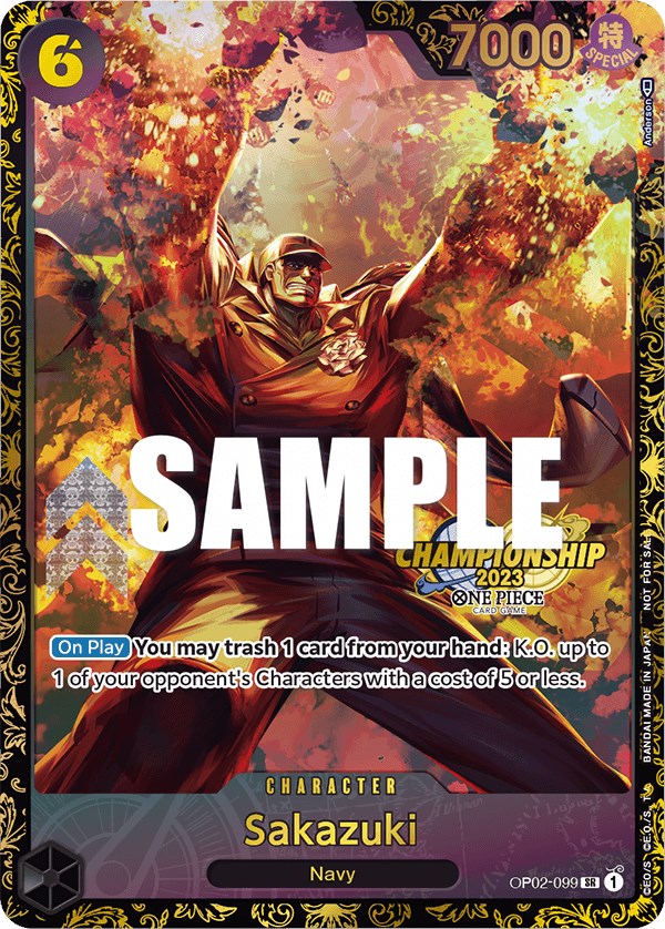 Sakazuki (Championship 2023) [One Piece Promotion Cards] | Tables and Towers