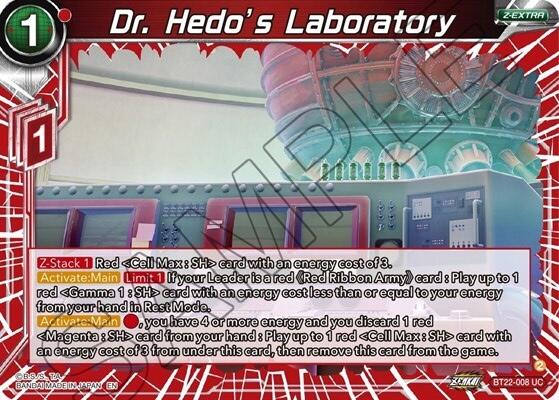 Dr. Hedo's Laboratory (BT22-008) [Critical Blow] | Tables and Towers