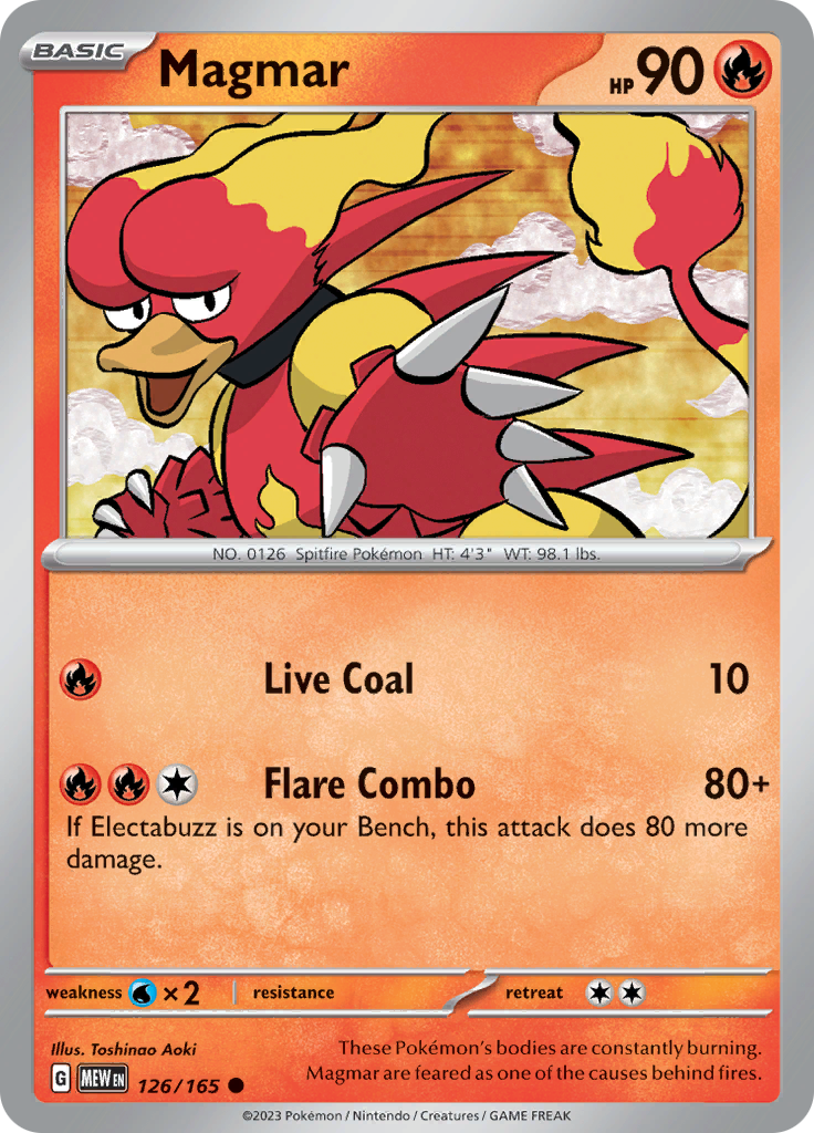 Magmar (126/165) [Scarlet & Violet: 151] | Tables and Towers