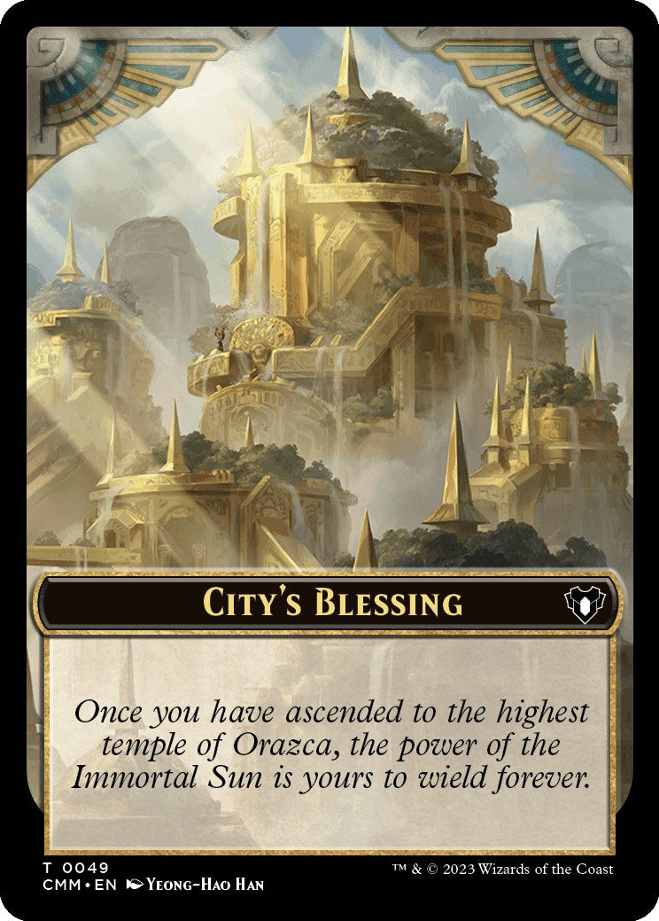 City's Blessing // Dragon Egg Double-Sided Token [Commander Masters Tokens] | Tables and Towers