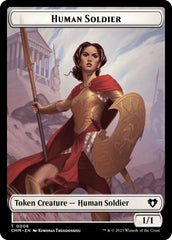 Human Soldier // Zombie (0013) Double-Sided Token [Commander Masters Tokens] | Tables and Towers