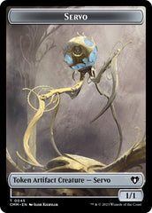 Servo // Construct (0041) Double-Sided Token [Commander Masters Tokens] | Tables and Towers