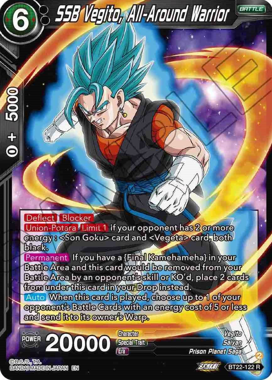 SSB Vegito, All-Around Warrior (BT22-122) [Critical Blow] | Tables and Towers