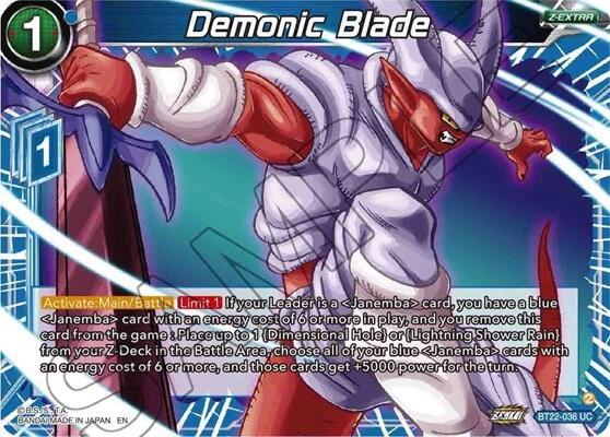 Demonic Blade (BT22-036) [Critical Blow] | Tables and Towers