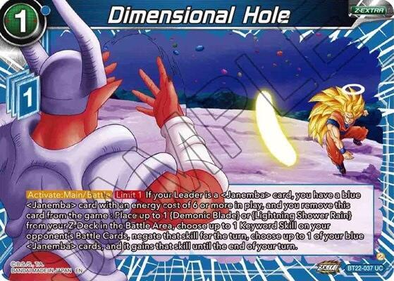 Dimensional Hole (BT22-037) [Critical Blow] | Tables and Towers