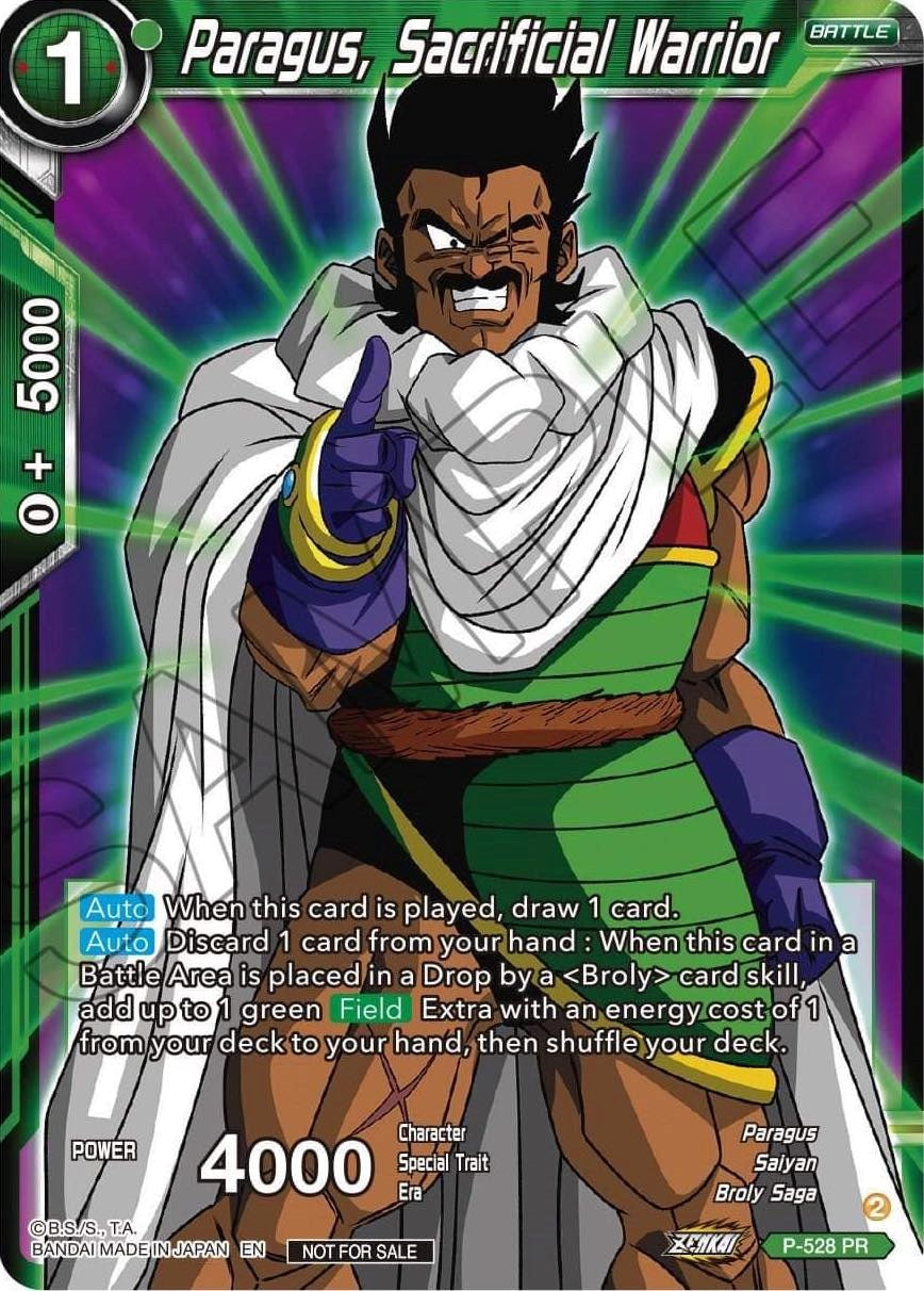 Paragus, Sacrificial Warrior (Zenkai Series Tournament Pack Vol.5) (P-528) [Tournament Promotion Cards] | Tables and Towers