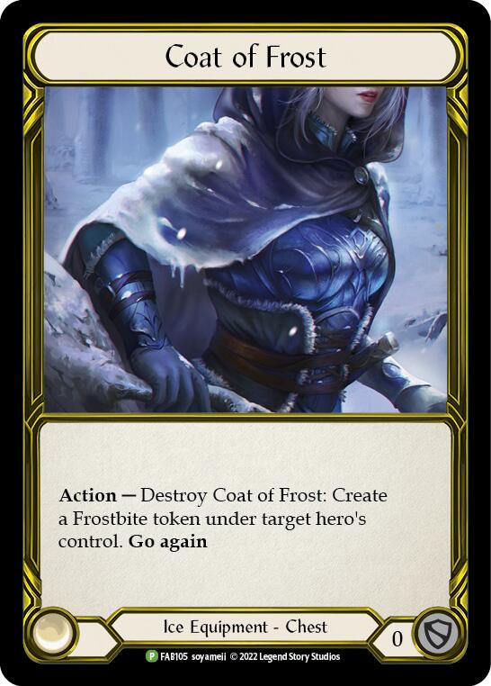 Coat of Frost (Golden) [FAB105] (Promo)  Cold Foil | Tables and Towers