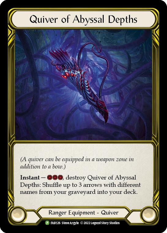 Quiver of Abyssal Depths (Golden) [FAB126] (Promo)  Cold Foil | Tables and Towers