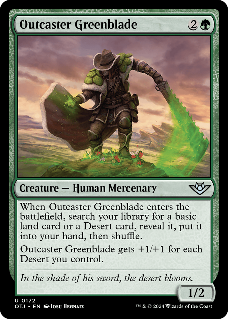 Outcaster Greenblade [Outlaws of Thunder Junction] | Tables and Towers