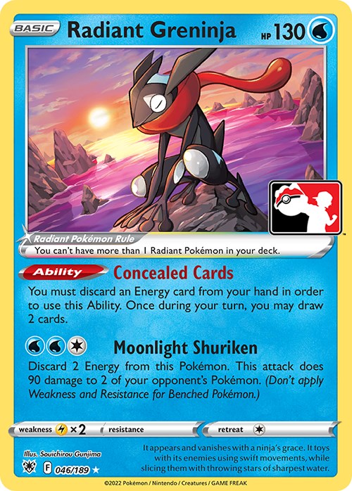 Radiant Greninja (046/189) [Prize Pack Series Three] | Tables and Towers