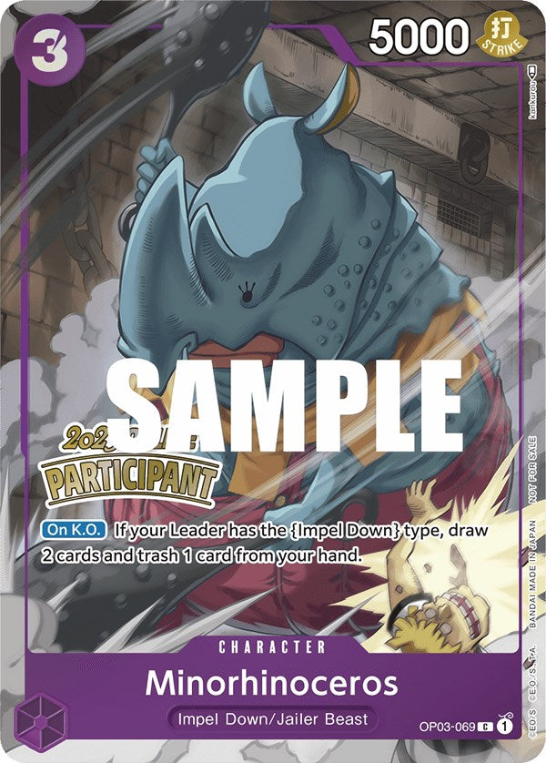 Minorhinoceros (Online Regional 2023) [Participant] [One Piece Promotion Cards] | Tables and Towers