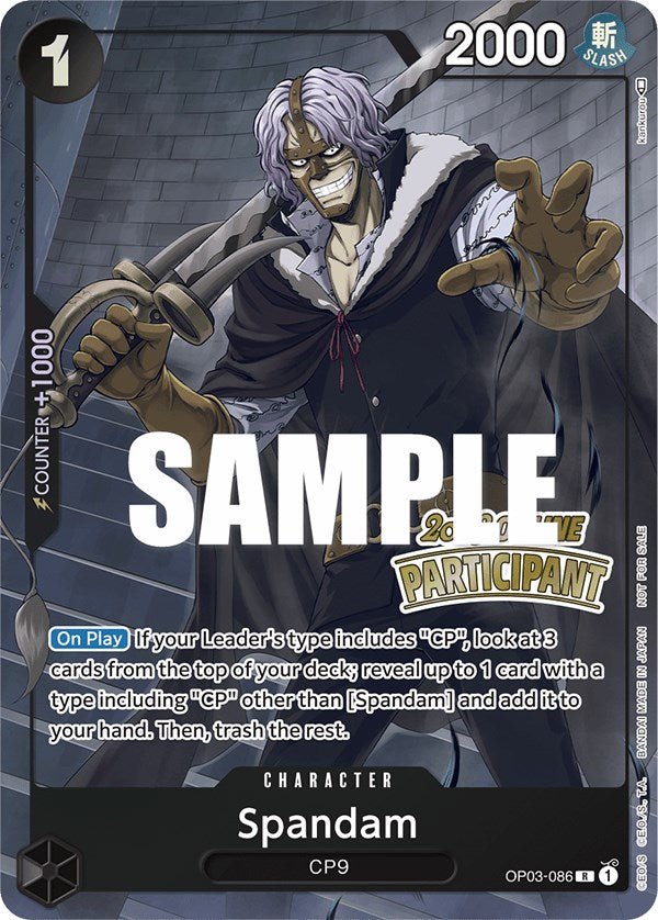 Spandam (Online Regional 2023) [Participant] [One Piece Promotion Cards] | Tables and Towers