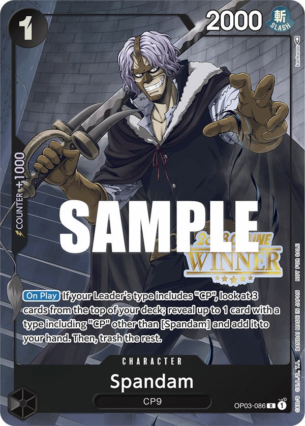 Spandam (Online Regional 2023) [Winner] [One Piece Promotion Cards] | Tables and Towers