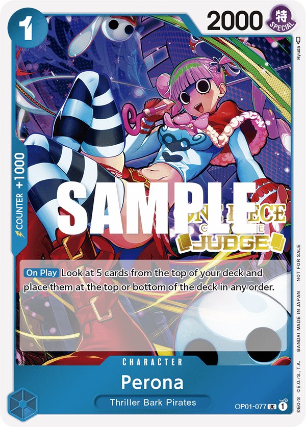 Perona (Judge Pack Vol. 2) [One Piece Promotion Cards] | Tables and Towers