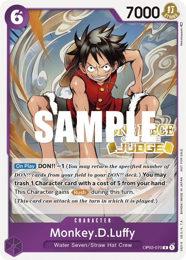 Monkey.D.Luffy (Judge Pack Vol. 2) [One Piece Promotion Cards] | Tables and Towers