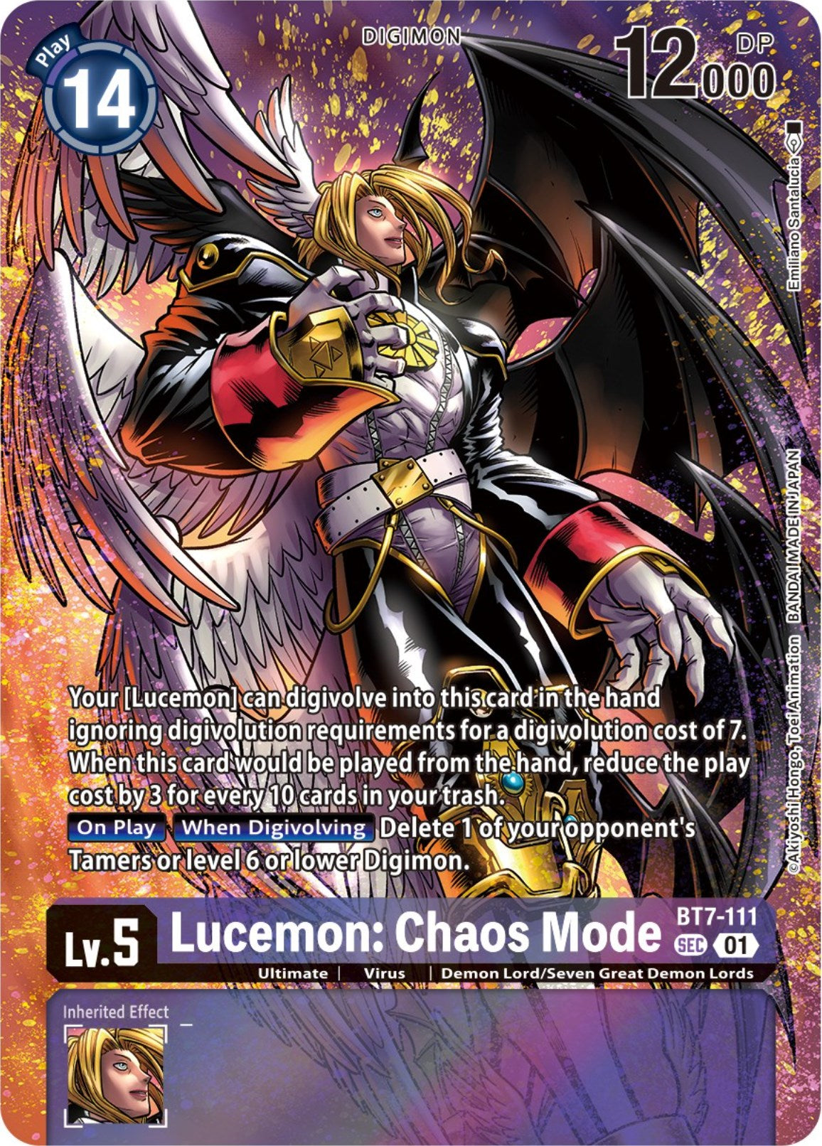 Lucemon: Chaos Mode [BT7-111] (Premium Binder Set) [Next Adventure Promos] | Tables and Towers