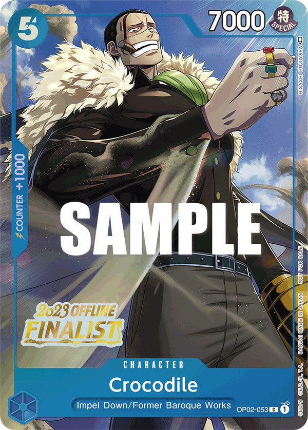 Crocodile (Offline Regional 2023) [Finalist] [One Piece Promotion Cards] | Tables and Towers