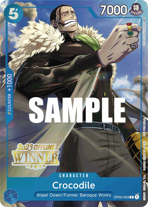 Crocodile (Offline Regional 2023) [Winner] [One Piece Promotion Cards] | Tables and Towers