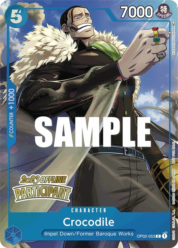 Crocodile (Offline Regional 2023) [Participant] [One Piece Promotion Cards] | Tables and Towers