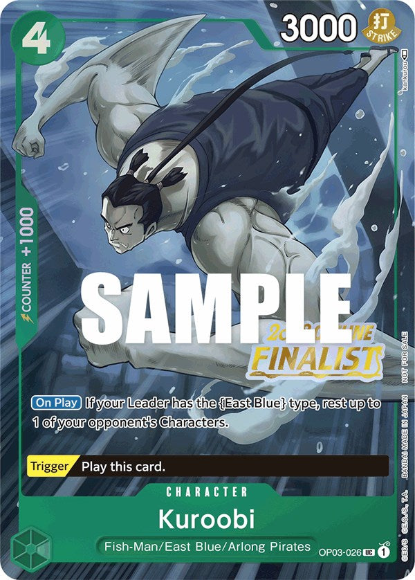 Kuroobi (Offline Regional 2023) [Finalist] [One Piece Promotion Cards] | Tables and Towers