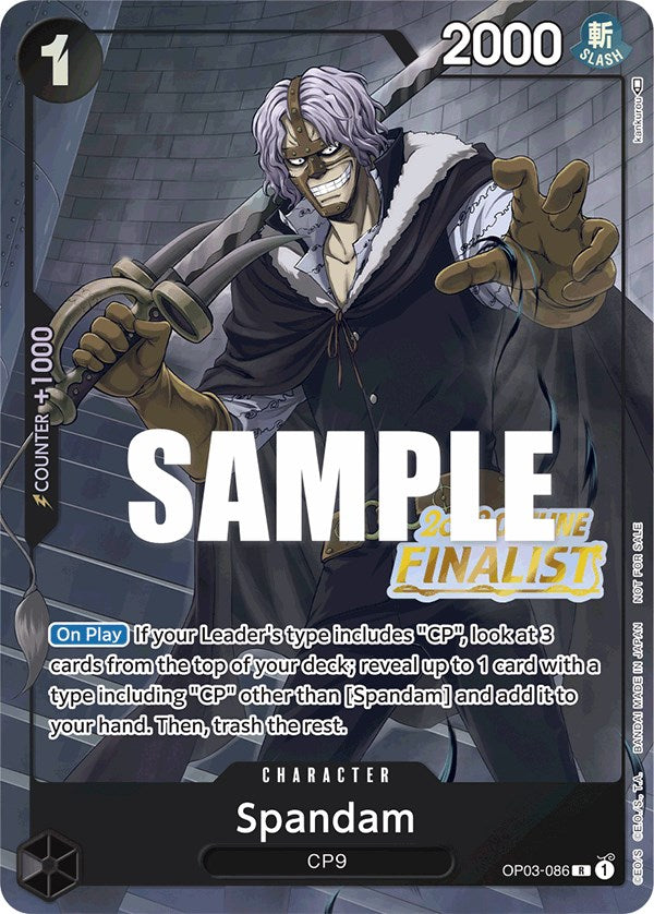 Spandam (Offline Regional 2023) [Finalist] [One Piece Promotion Cards] | Tables and Towers