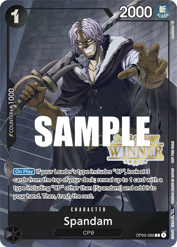 Spandam (Offline Regional 2023) [Winner] [One Piece Promotion Cards] | Tables and Towers