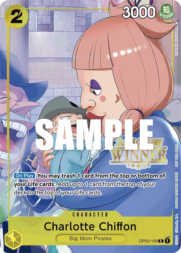 Charlotte Chiffon (Offline Regional 2023) [Winner] [One Piece Promotion Cards] | Tables and Towers