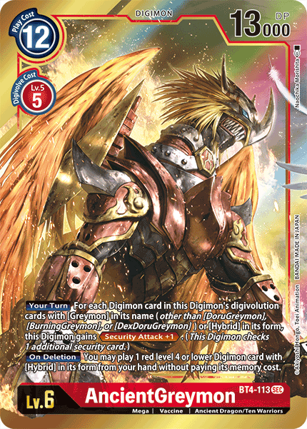 AncientGreymon [BT4-113] (Alternate Art) [Great Legend] | Tables and Towers